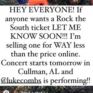 Rock the South Ticket Gen. Admission